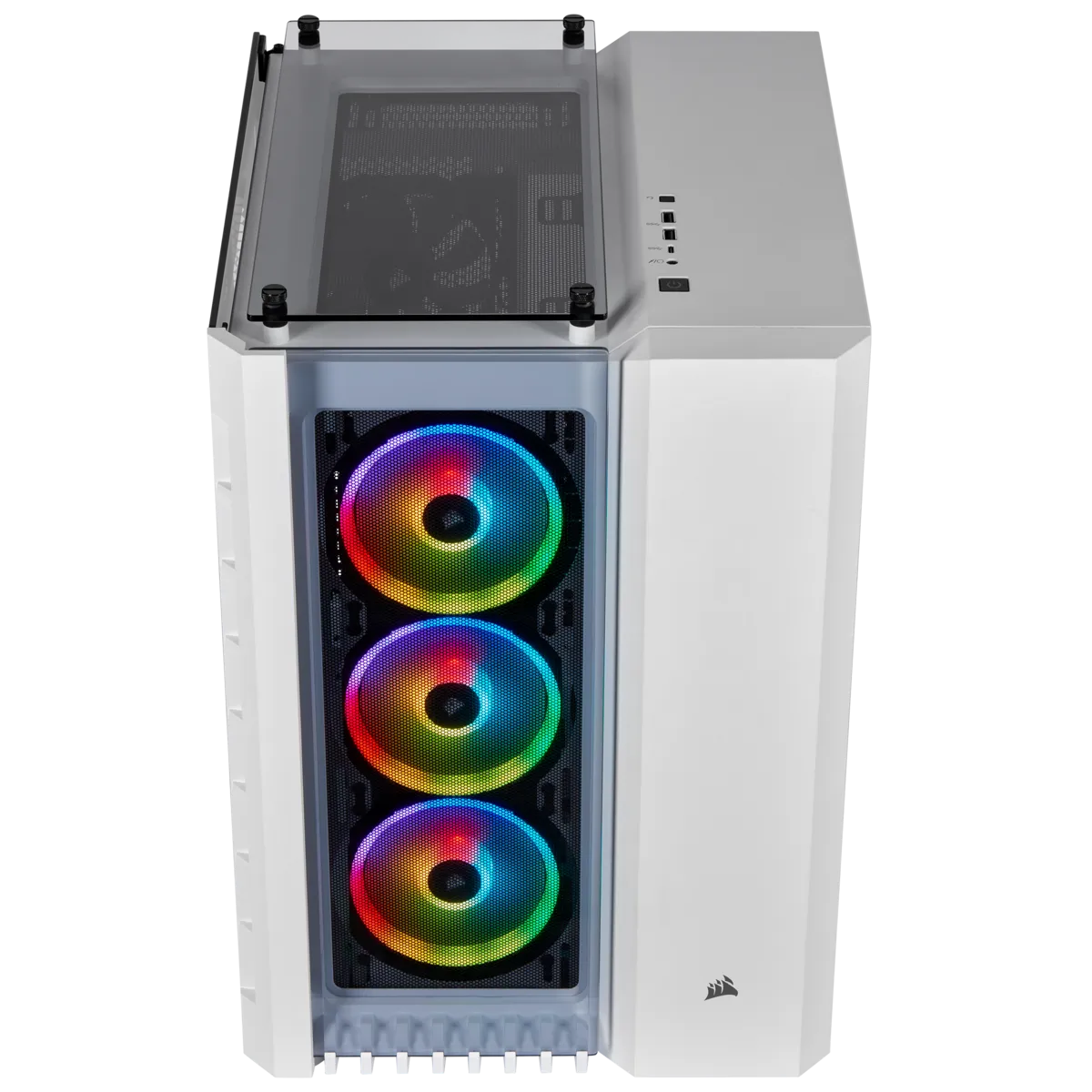 CORSAIR ICUE 465X TG WHITE MID-TOWER ATX CABINET