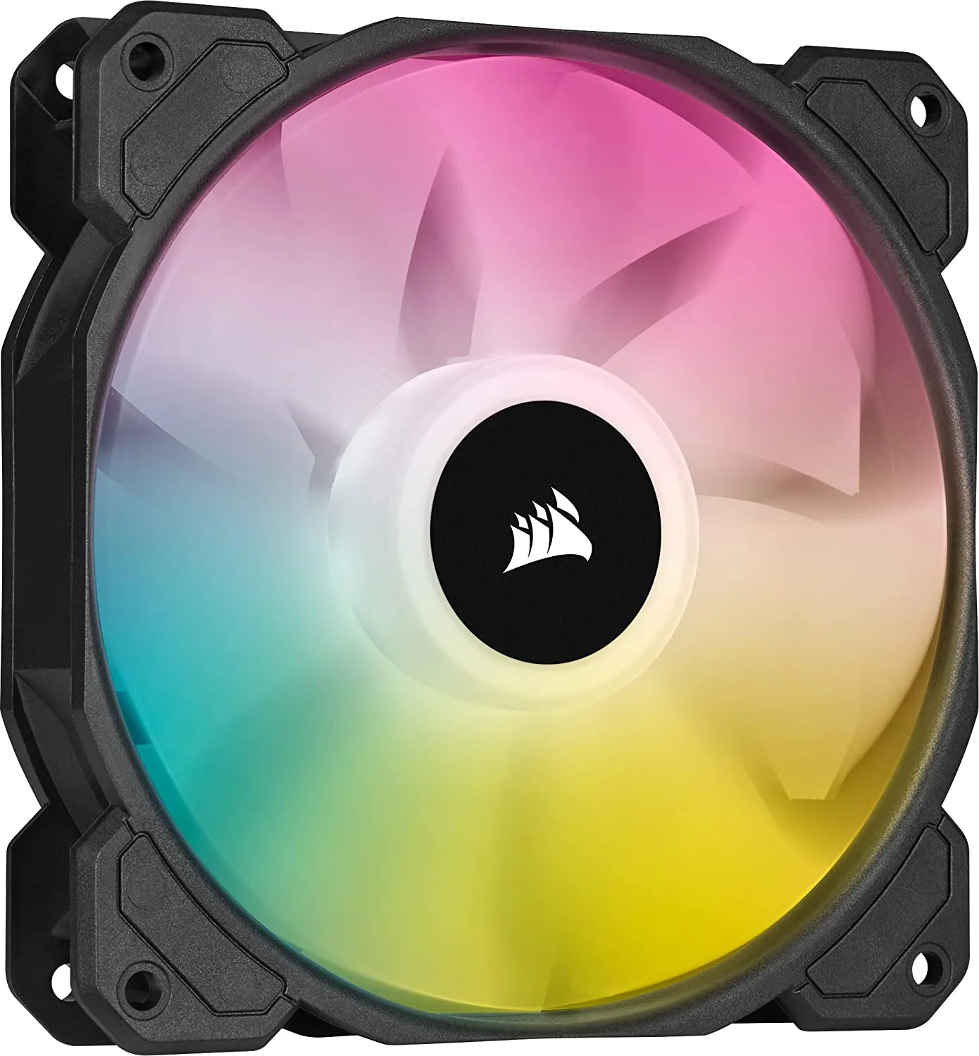 Corsair iCUE SP120 ELITE Performance 12cm PWM RGB Case Fans x3, 8 ARGB LEDs, Hydraulic Bearing, Lighting Node CORE Included