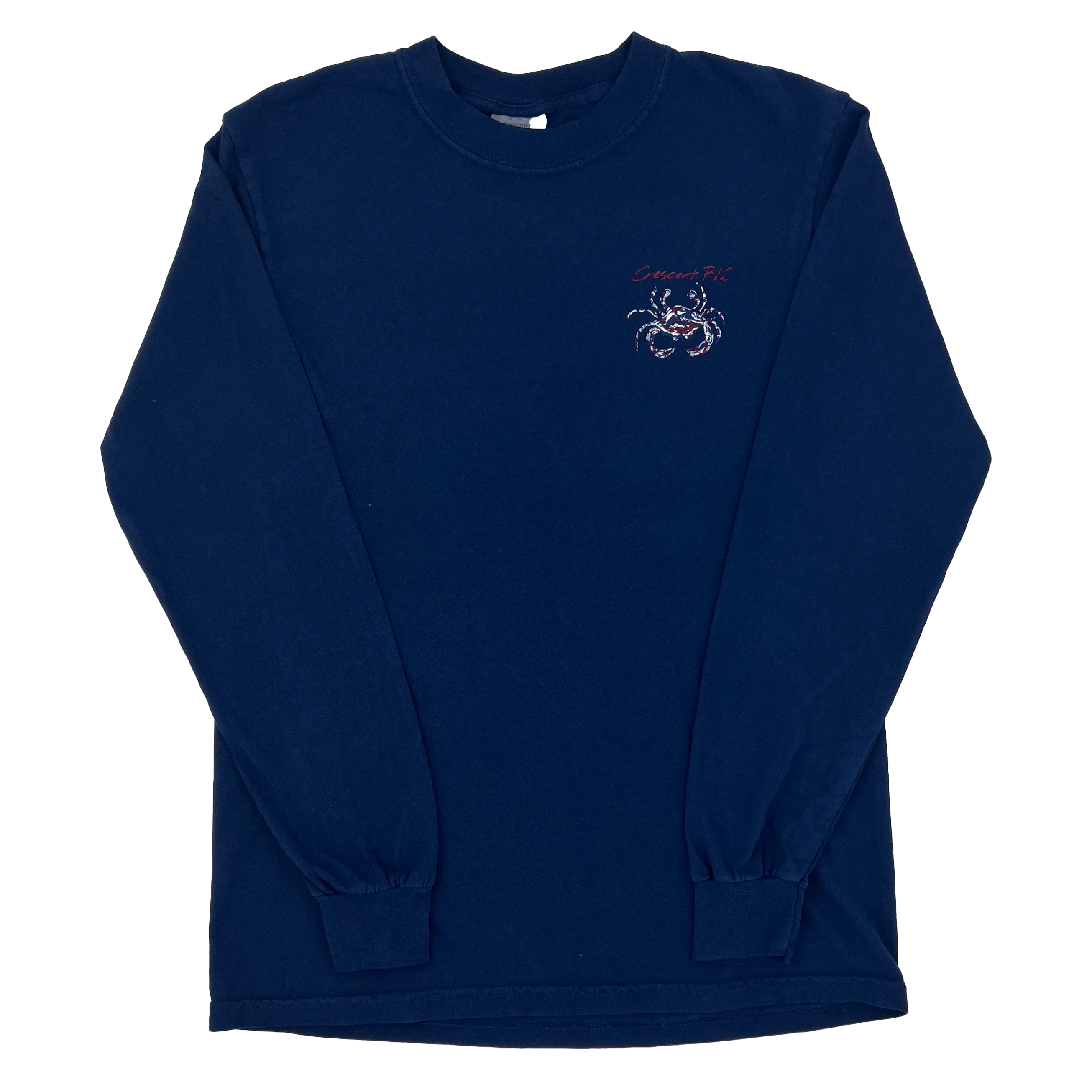 Crimson and Navy Crab Long Sleeve T-shirt