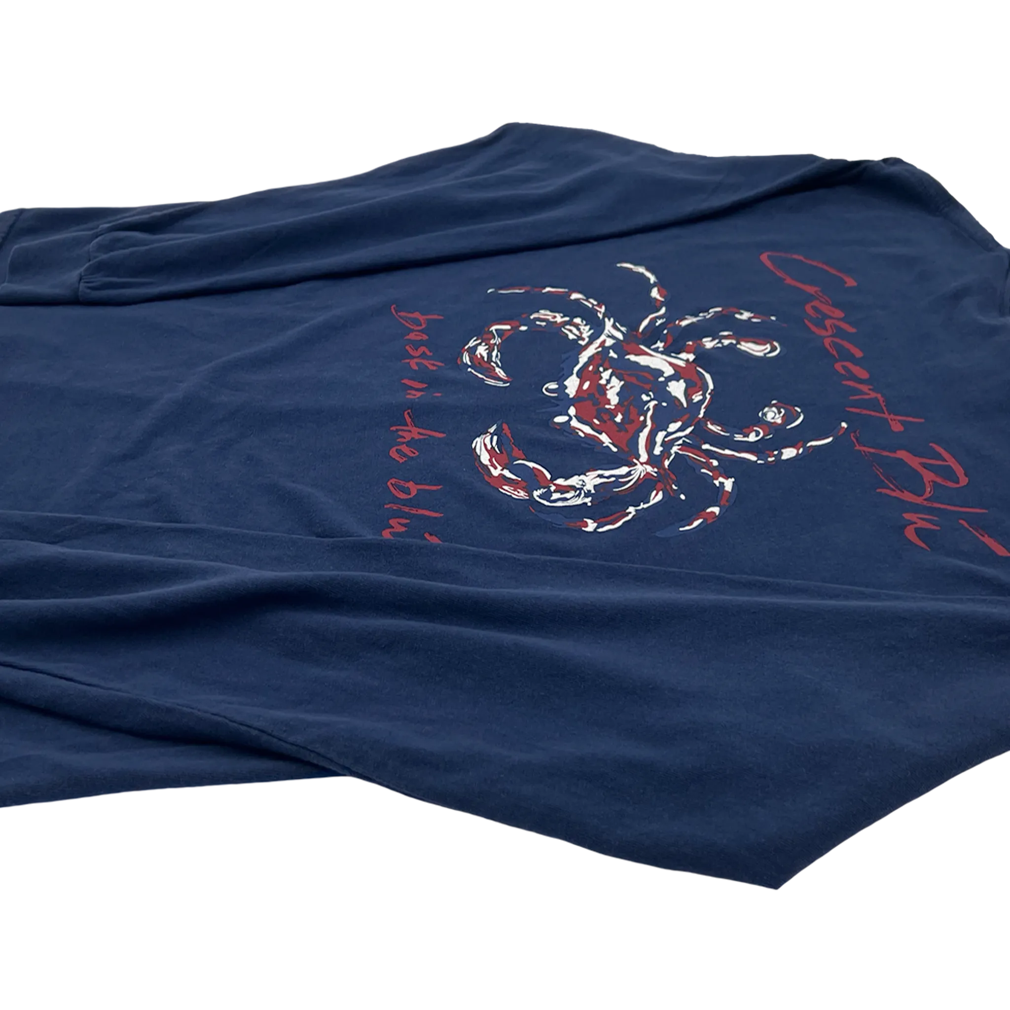 Crimson and Navy Crab Long Sleeve T-shirt