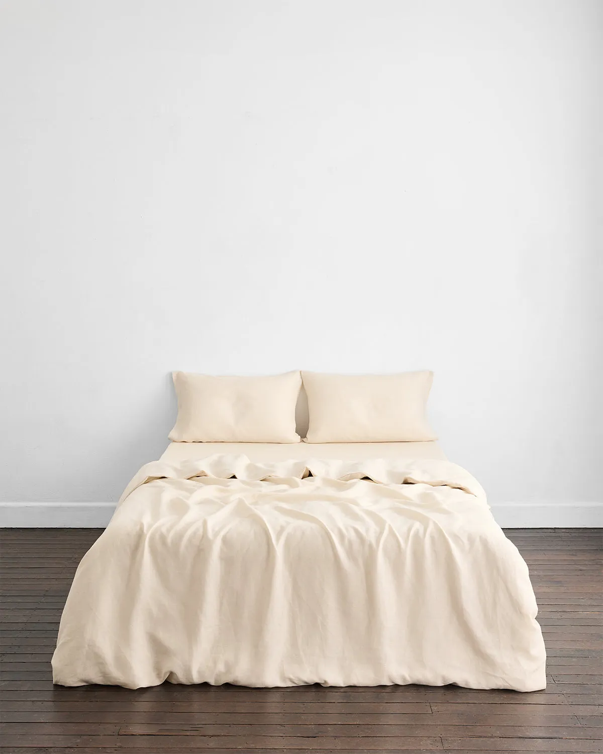 Crème 100% French Flax Linen Duvet Cover