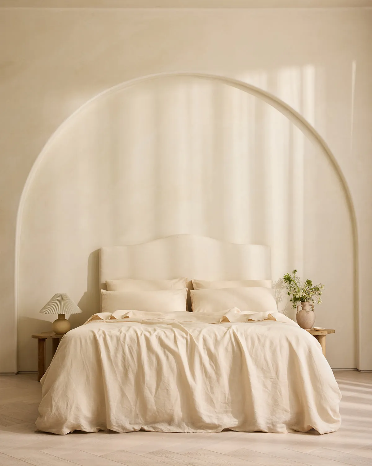 Crème 100% French Flax Linen Duvet Cover