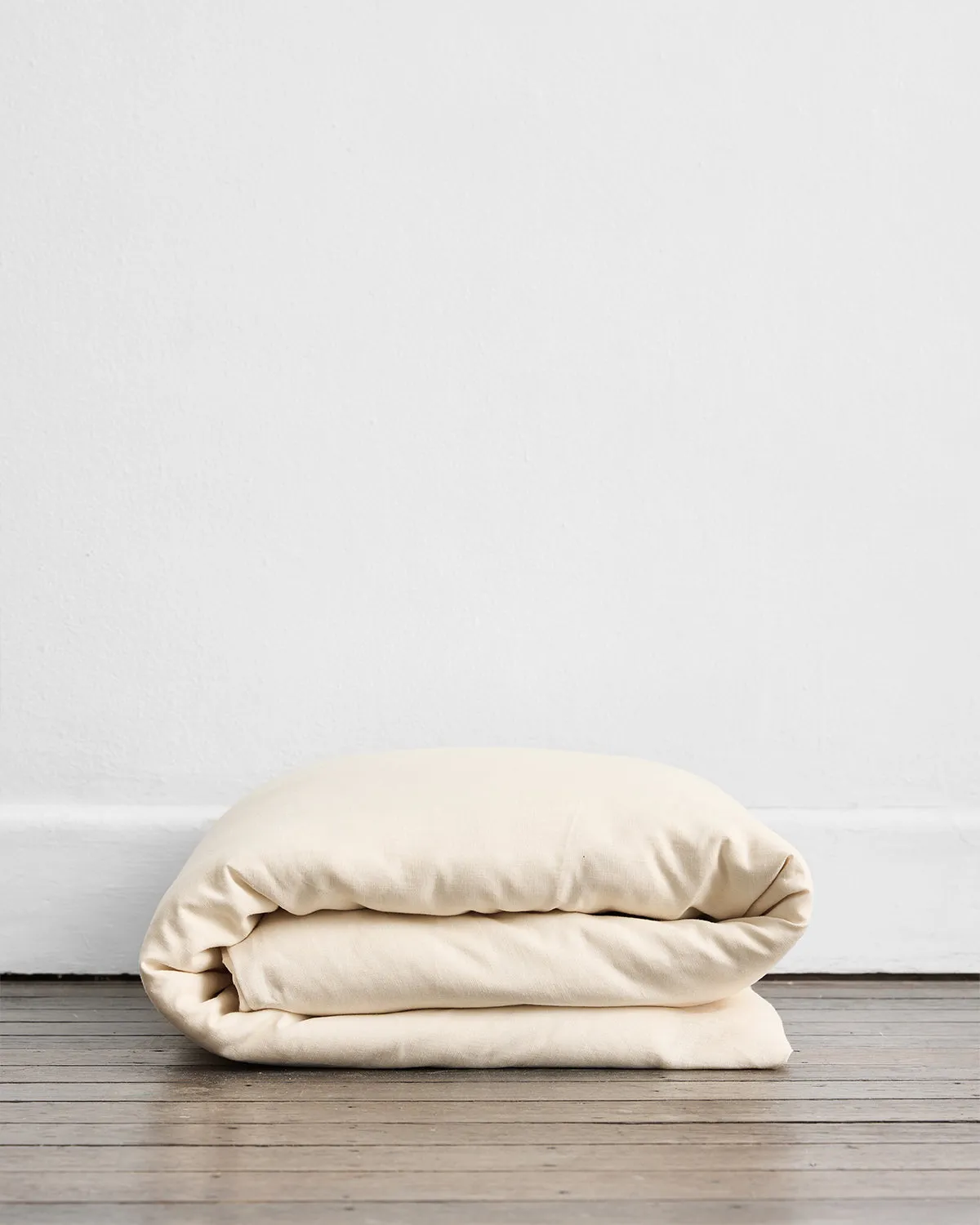 Crème 100% French Flax Linen Duvet Cover