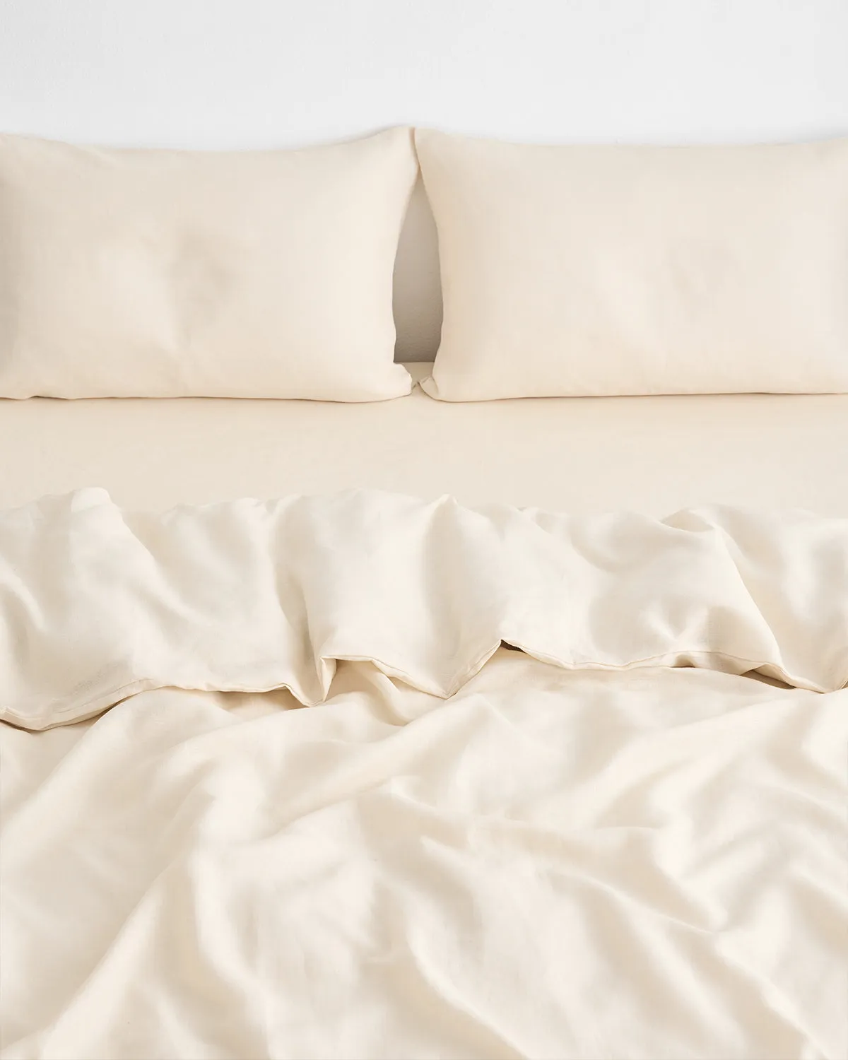 Crème 100% French Flax Linen Duvet Cover