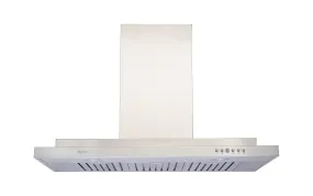 Cyclone - 30" 300 CFM Double Layer Inverted T Shape Wall Mount Range Hood in Stainless Steel - SCB31330