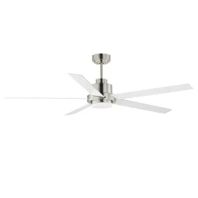 Daisy 60" Ceiling Fan in Satin Nickel