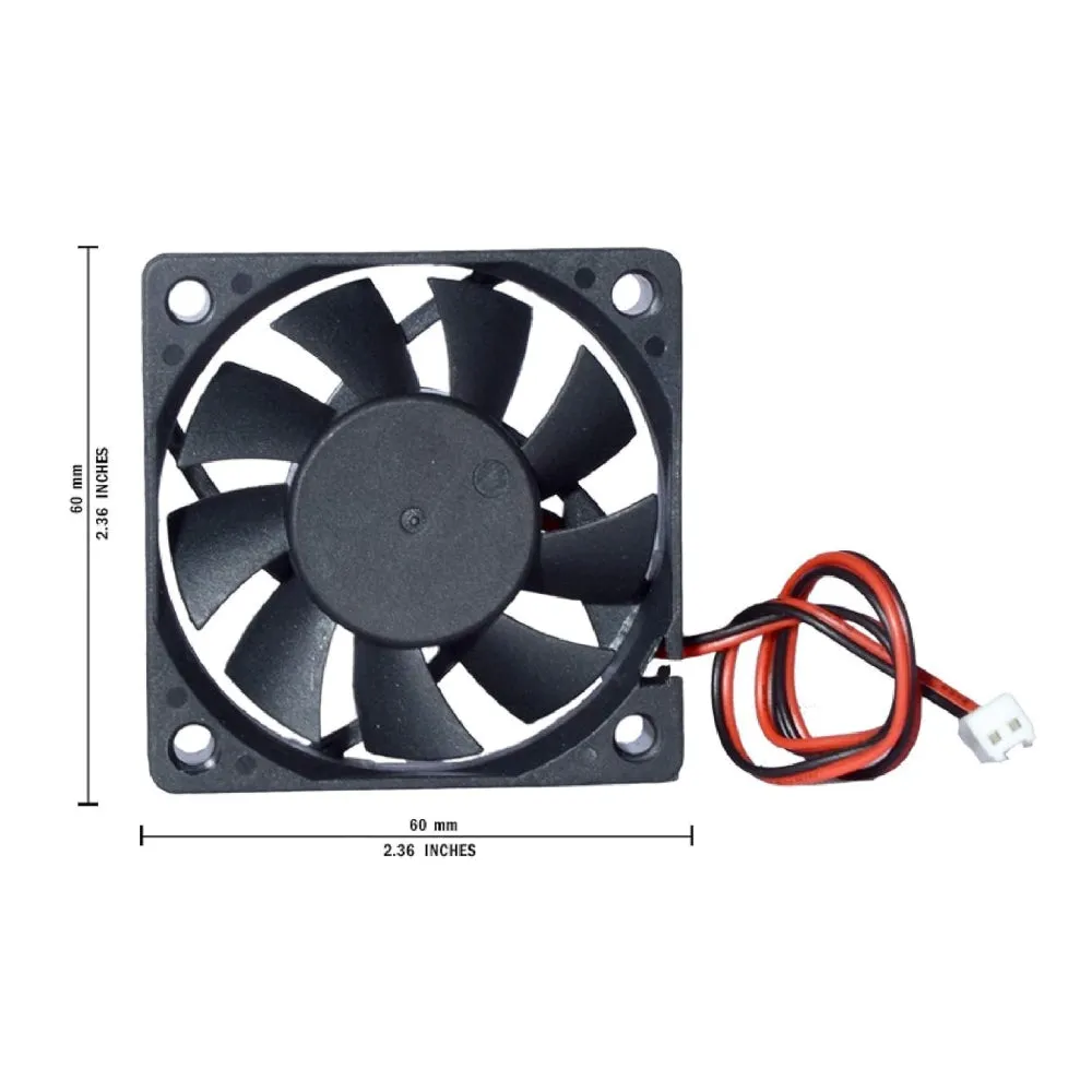 DC 12V Cooling Small Fan 6015 6x6x1.5cm with cable