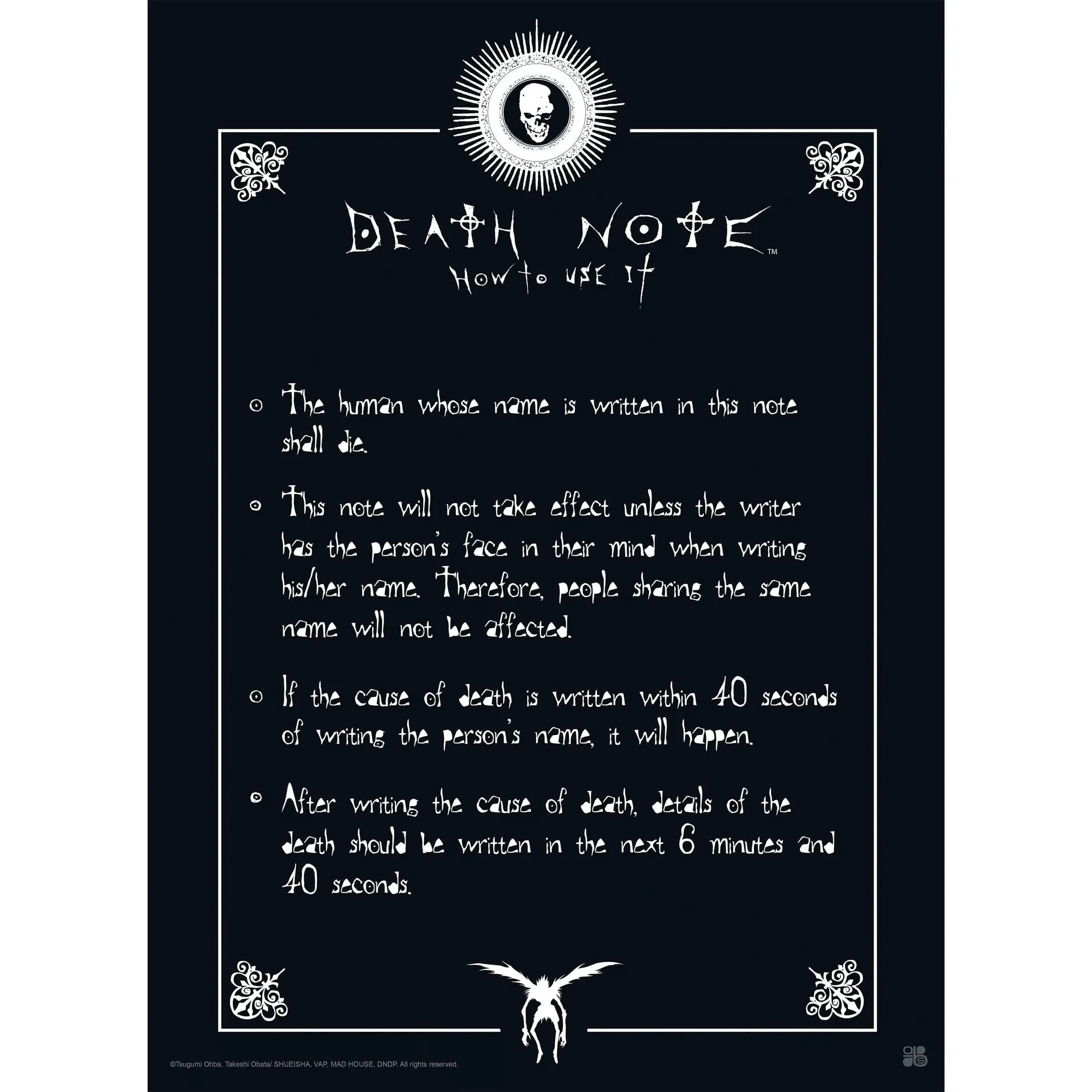 Death Note - Light & Death Note Boxed Poster Set (20.5"x15") - ABYstyle