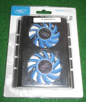 Deep Cool Icedisk 2 Twin Cooling Fan for 3.5" Hard Disk Drives - Part # FAN927