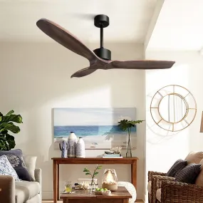 Devanti 52'' Ceiling Fan With Remote Control Fans 3 Wooden Blades Timer 1300mm