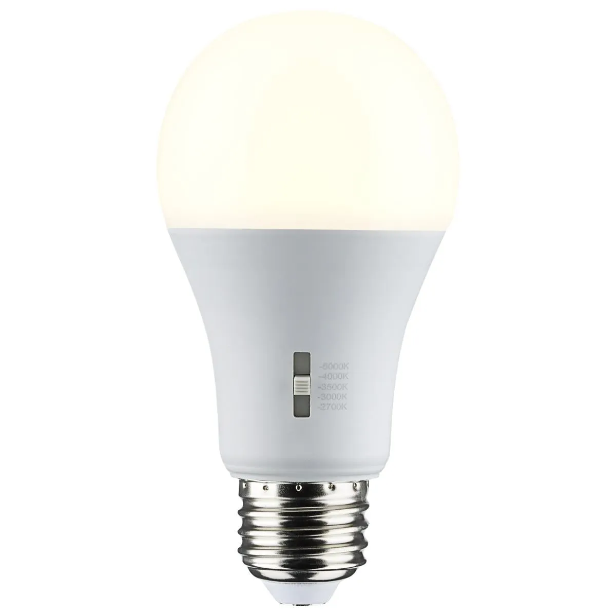 Dimmable A19 LED Bulb, 14 Watts, 1600 Lumens, Selectable 30K|40K|50K, 100W Equal, E26 Medium