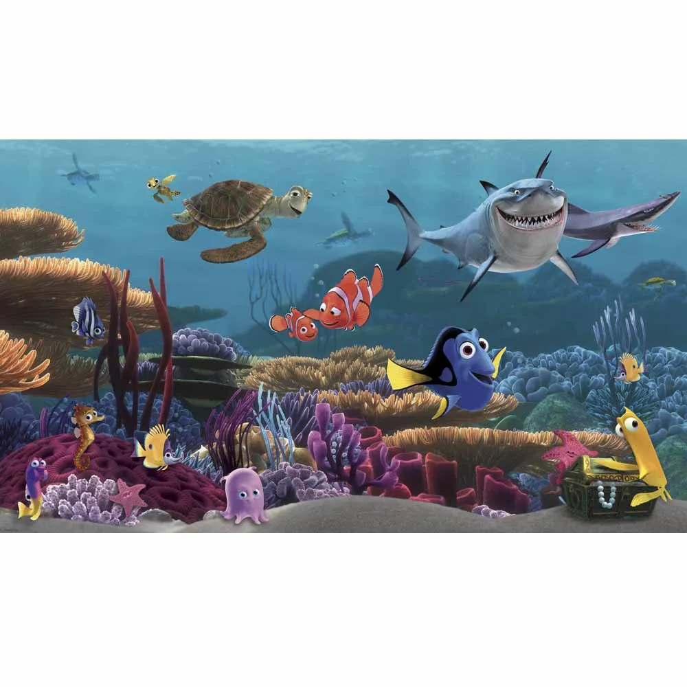 Disney Pixar "Finding Nemo" Pre-pasted Wall Mural | 10.5'W x 6'H