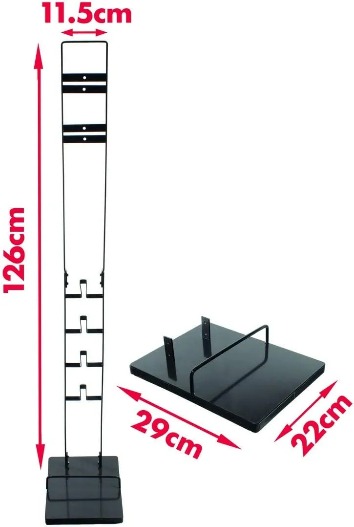 DYSON Vacuum Cleaner and Accessories Storage Rack Stand, Freestanding Metal Stick Design-No Drilling The Wall, Dark Grey PFC764