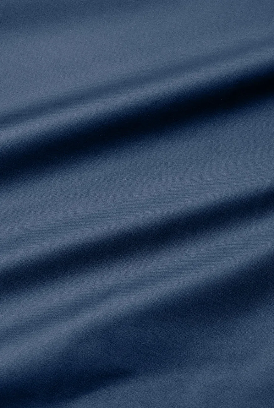 Egyptian Cotton Sateen Bedding in Marine Blue Color