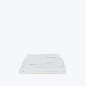 Essential Percale Sheet Set White