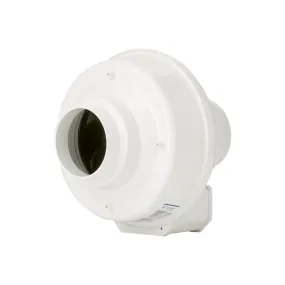 Fantech FR100 4" Inline Centrifugal Fan - Resin Housing