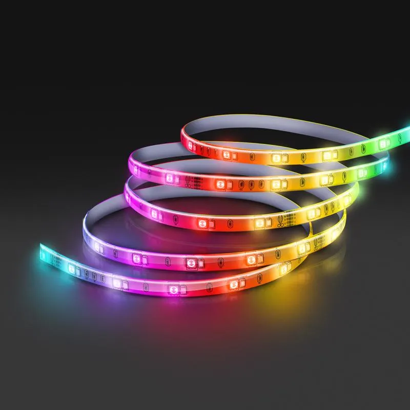 Feit Smart Home 16 ft. L Color Changing Plug-In LED Smart-Enabled Light Strip 1 pk