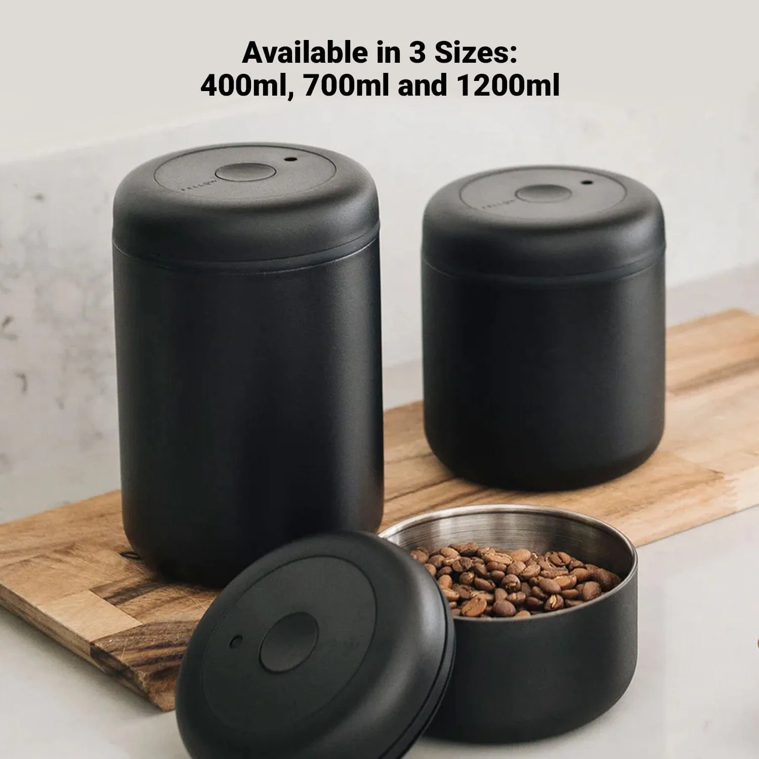 Fellow Atmos Vacuum Storage Canister, Stainless Steel