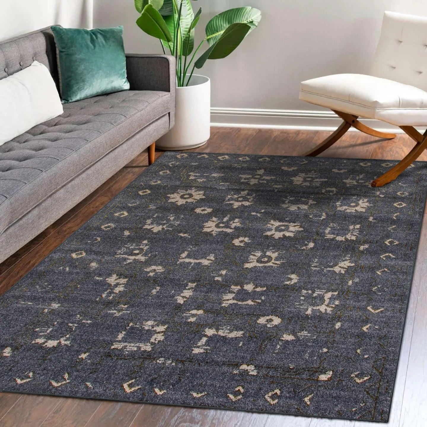 Floral Distressed 6042 Area Rug