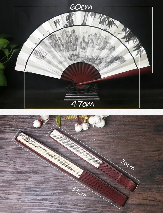 Floral Painting Handmade Traditional Chinese Folidng Fan Decorative Fan