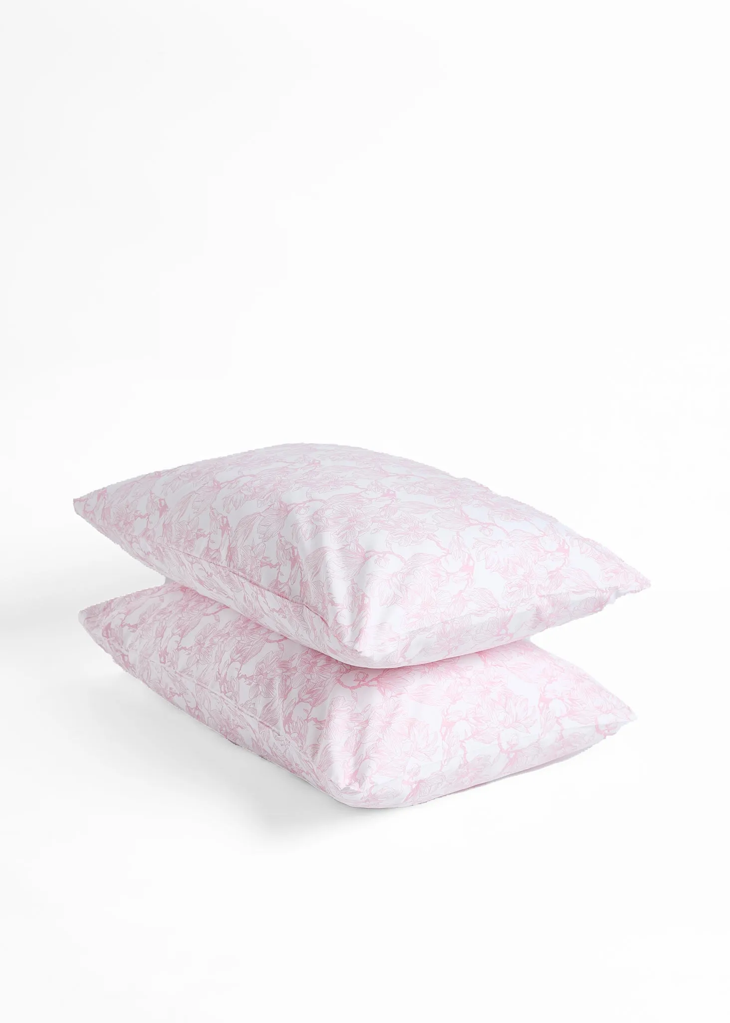 Foxford Pink Magnolia Pillowcase Set