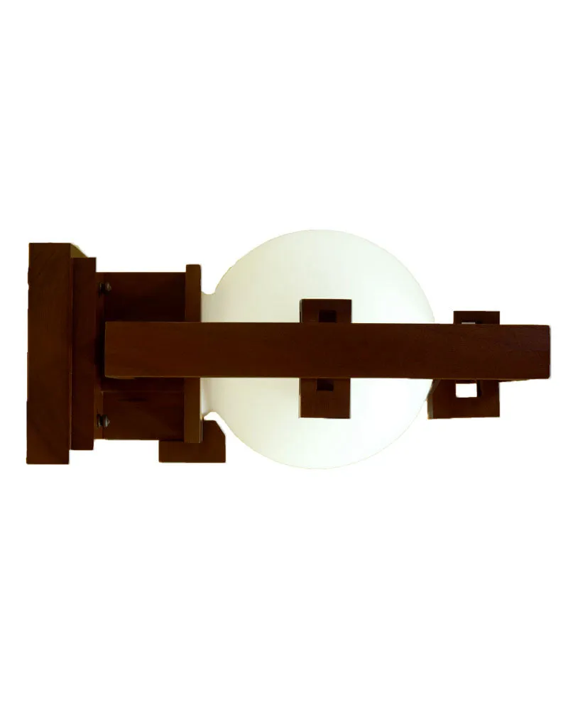 Frank Lloyd Wright Robie Wall Sconce Lamp - Walnut