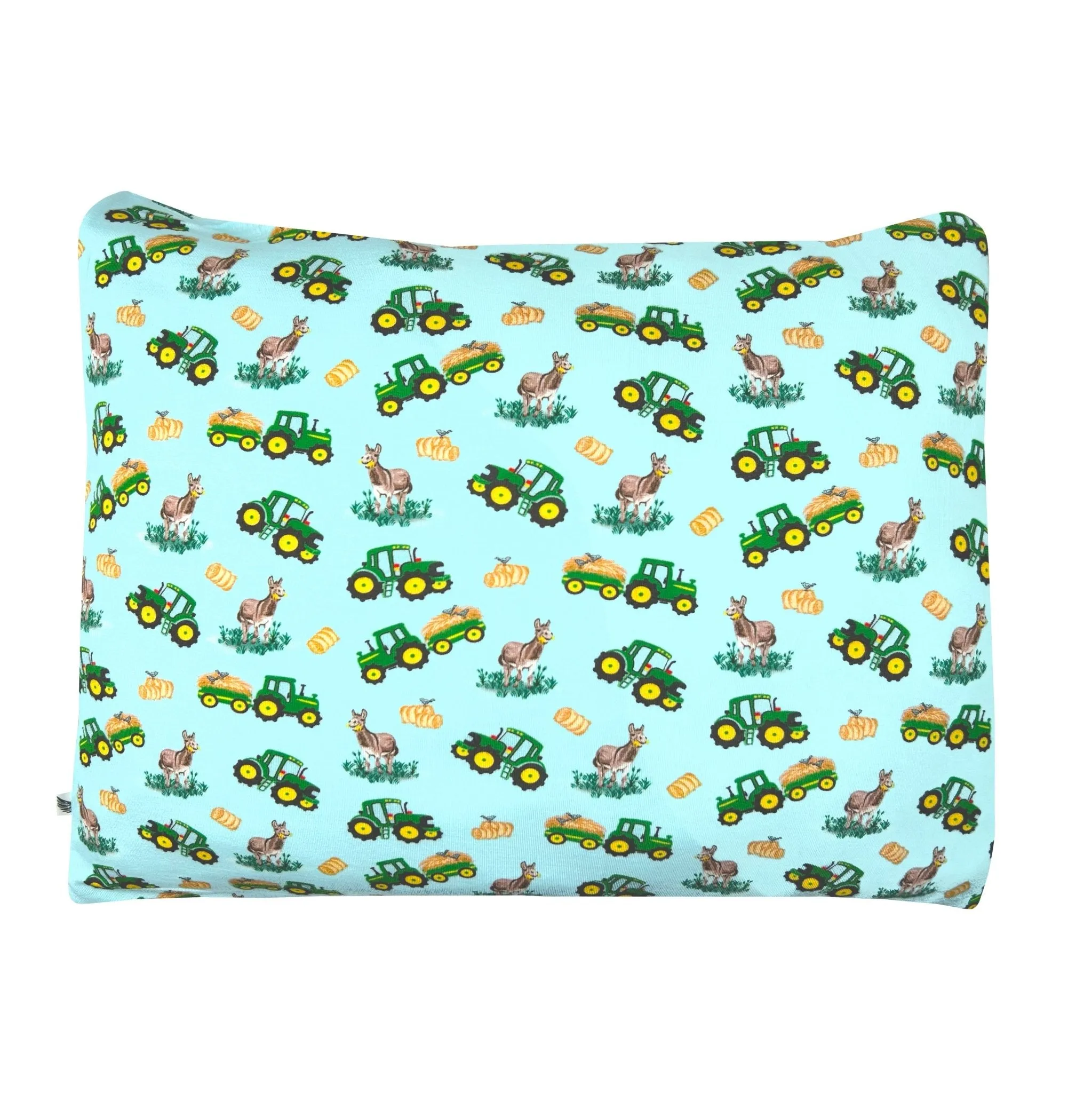 Free Birdees Green Tractors 2-Pack Toddler Pillow Case