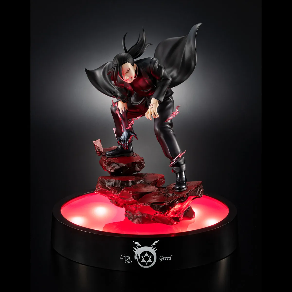 FULLMETAL ALCHEMIST MEGAHOUSE Precious G.E.M. GREED（Ling・Yao) (With LED Base Stand)（Repeat）