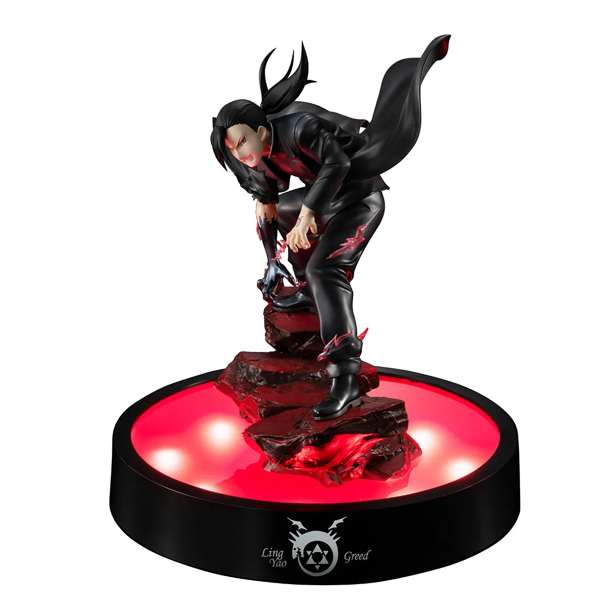 FULLMETAL ALCHEMIST MEGAHOUSE Precious G.E.M. GREED（Ling・Yao) (With LED Base Stand)（Repeat）