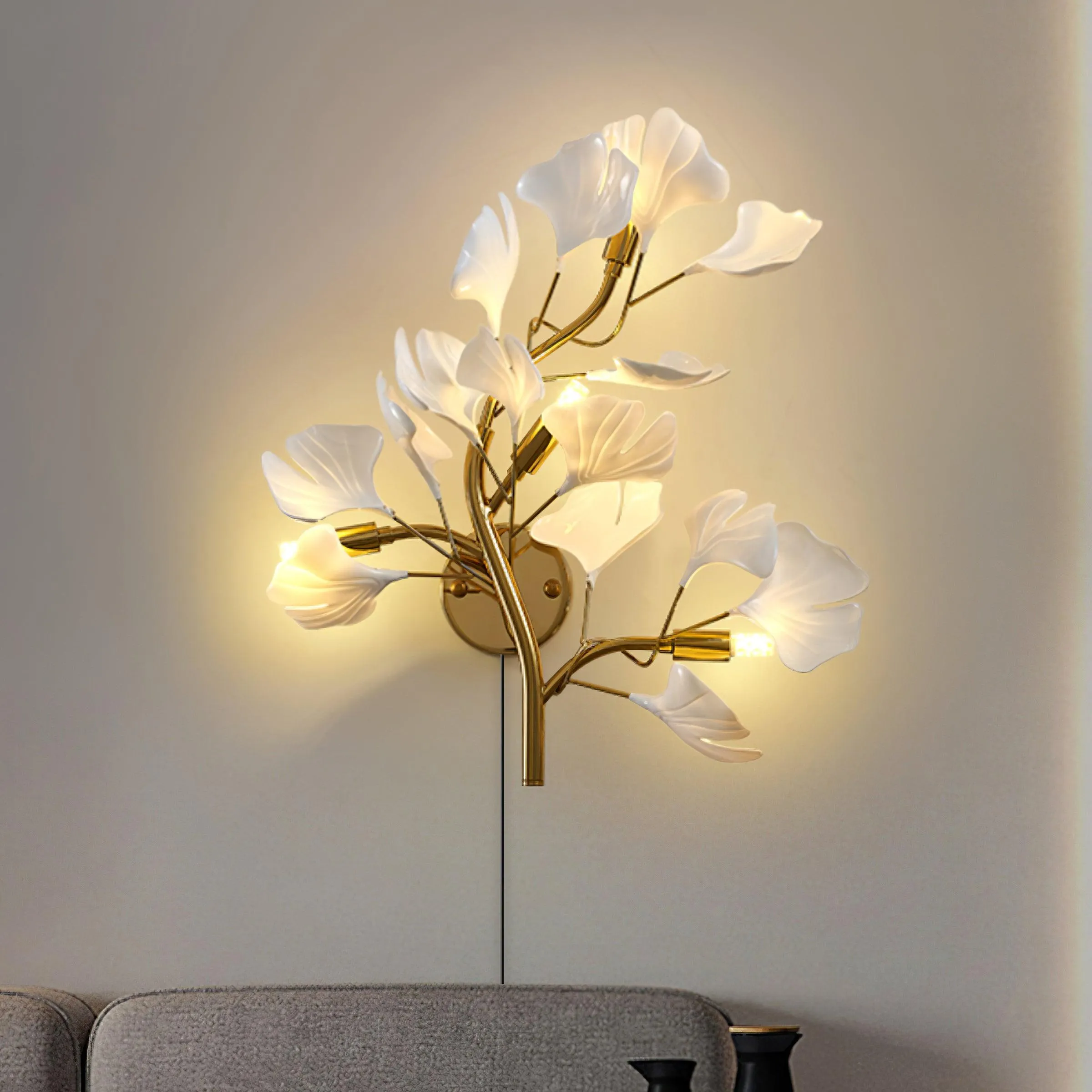 Ginkgo Neiman Plug In Wall Lamp