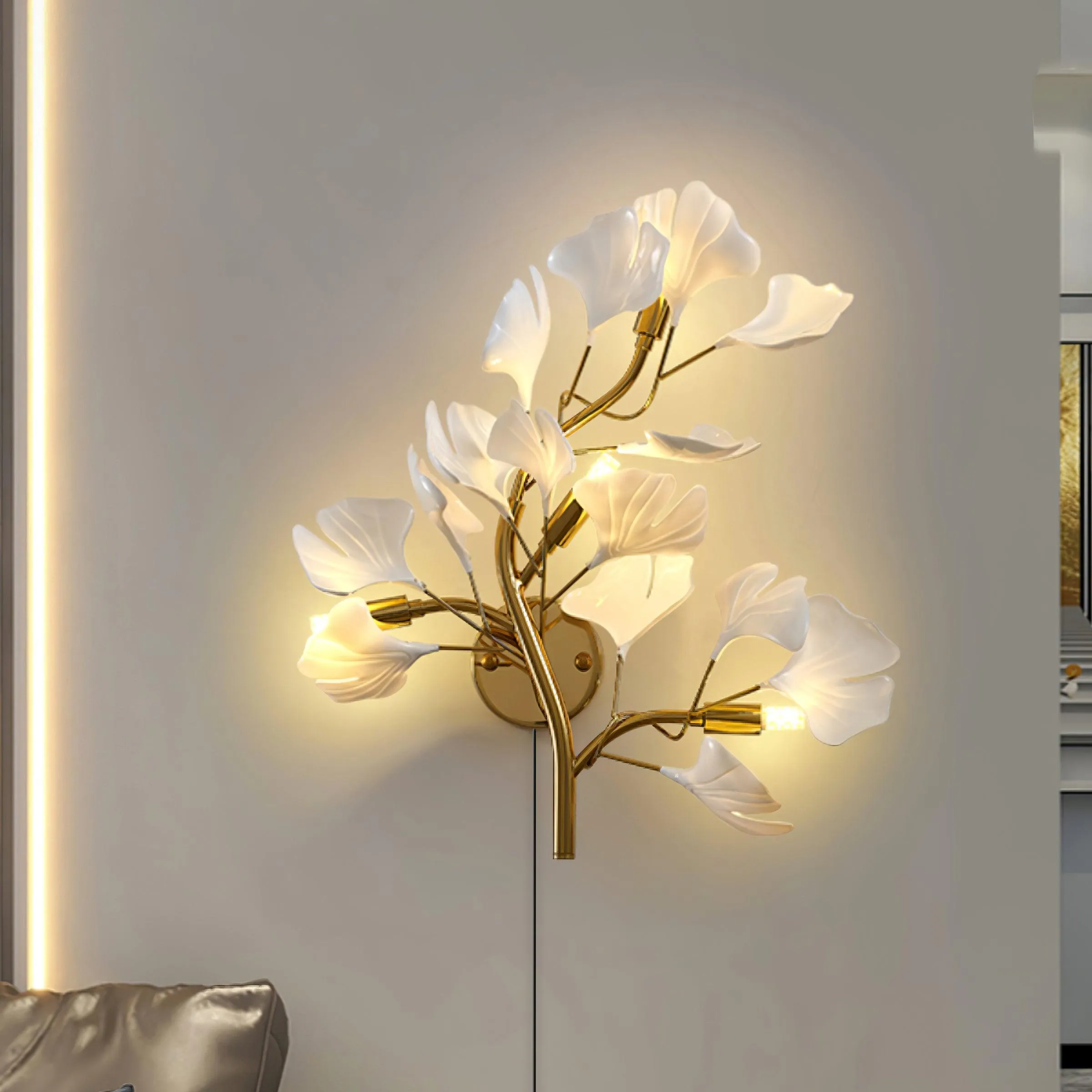 Ginkgo Neiman Plug In Wall Lamp