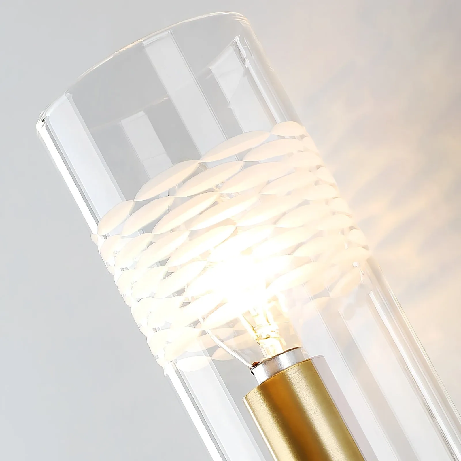 Glass Candlestick Wall Lamp