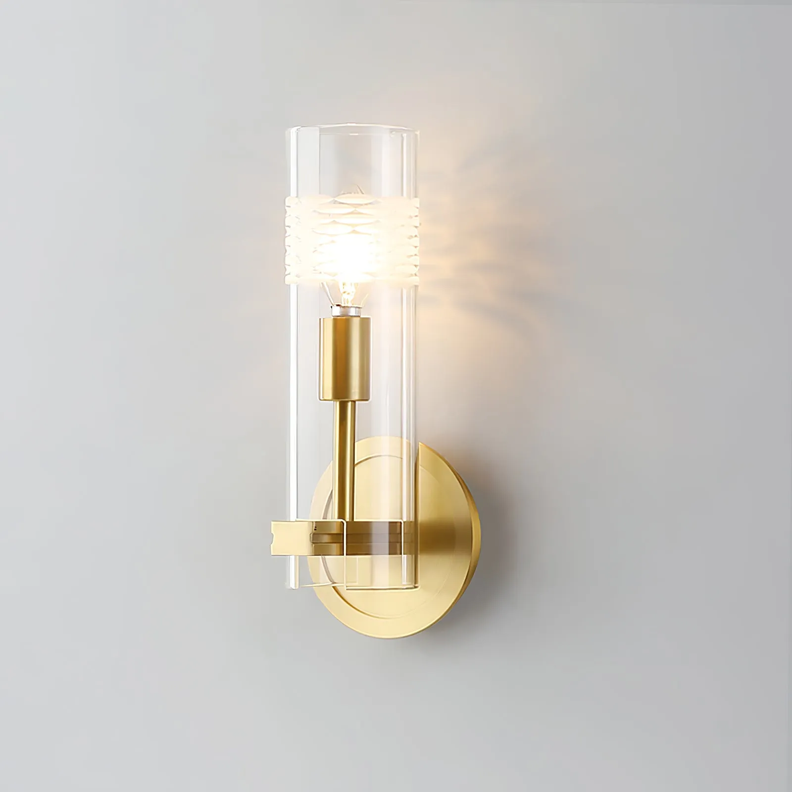 Glass Candlestick Wall Lamp