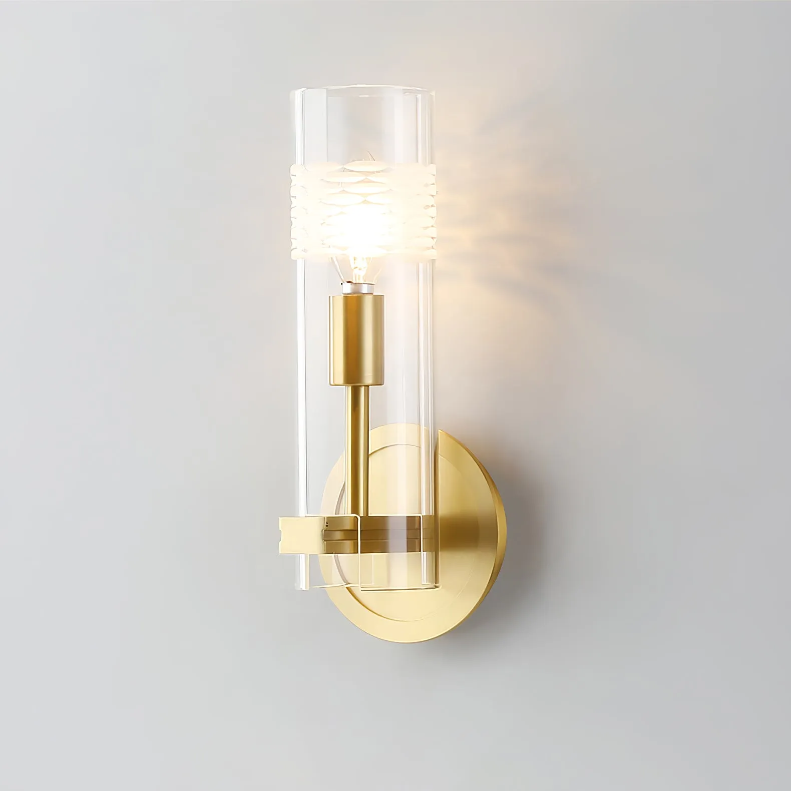 Glass Candlestick Wall Lamp