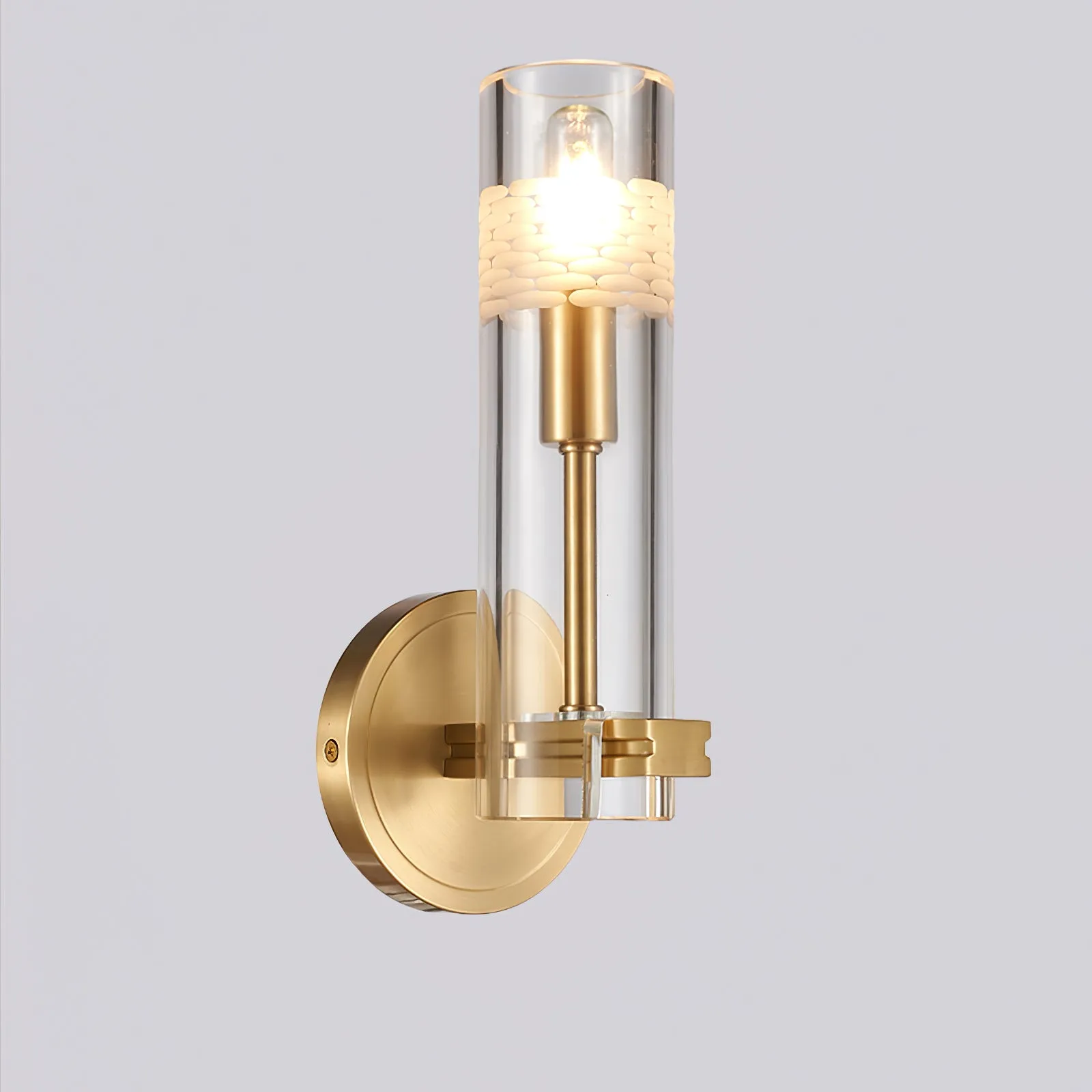 Glass Candlestick Wall Lamp