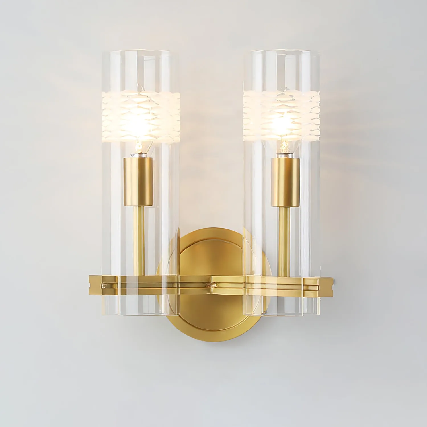 Glass Candlestick Wall Lamp