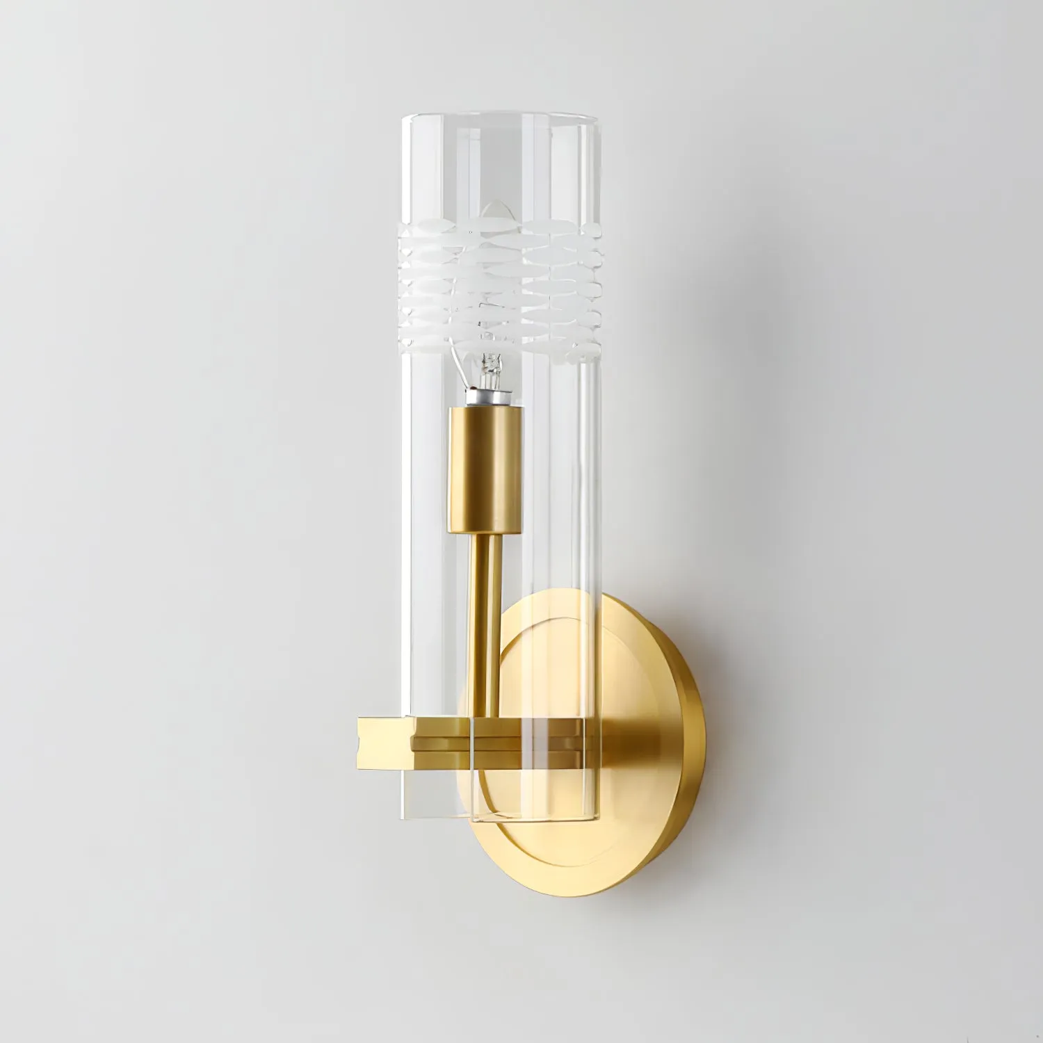 Glass Candlestick Wall Lamp