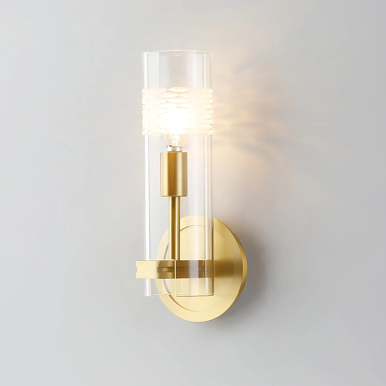 Glass Candlestick Wall Lamp