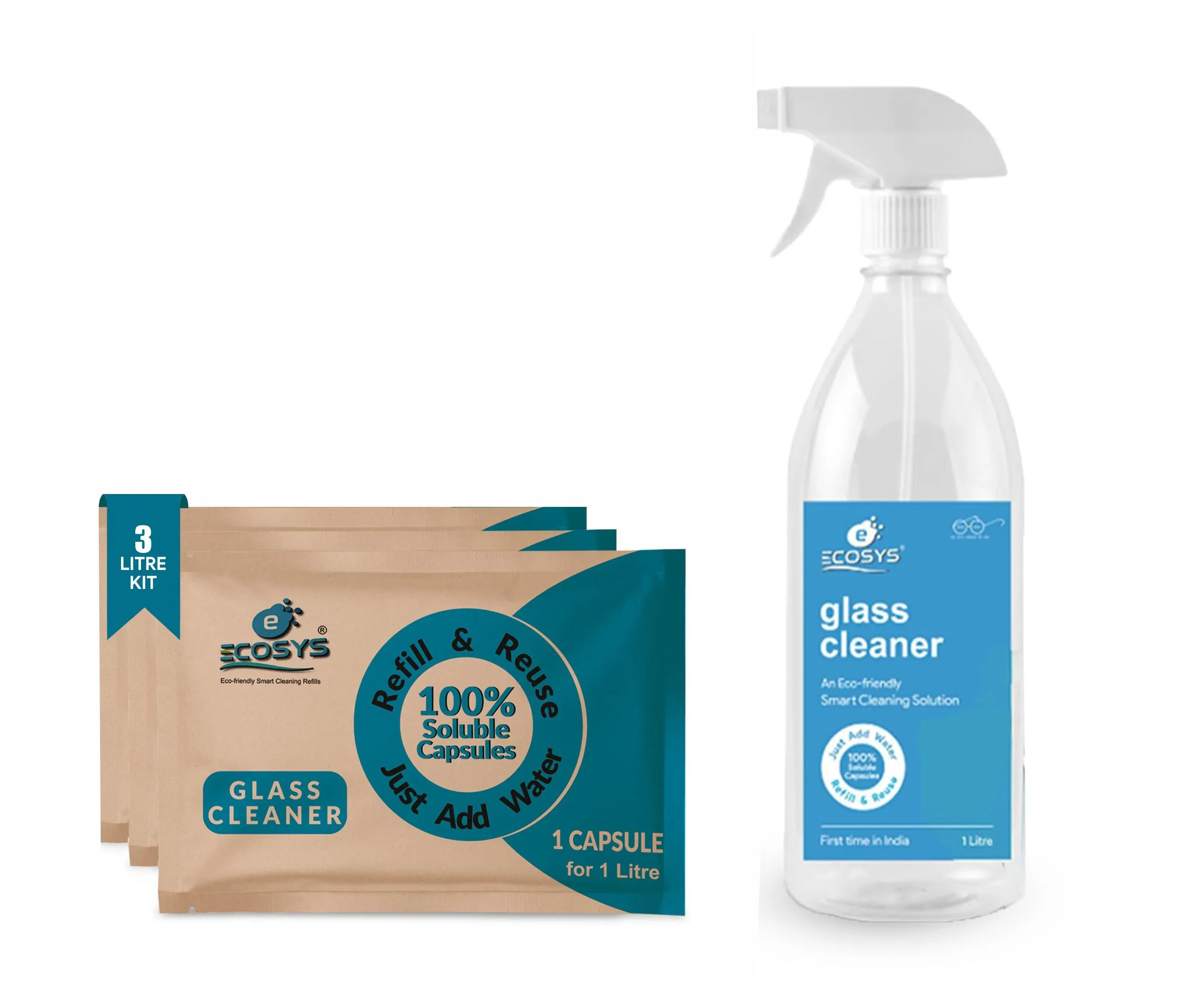 Glass Cleaner | 2L refills   Refillable Spray Bottle