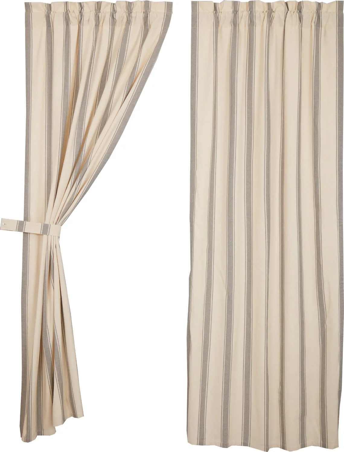 Grace Grain Sack Stripe Panel Set of 2 84x40