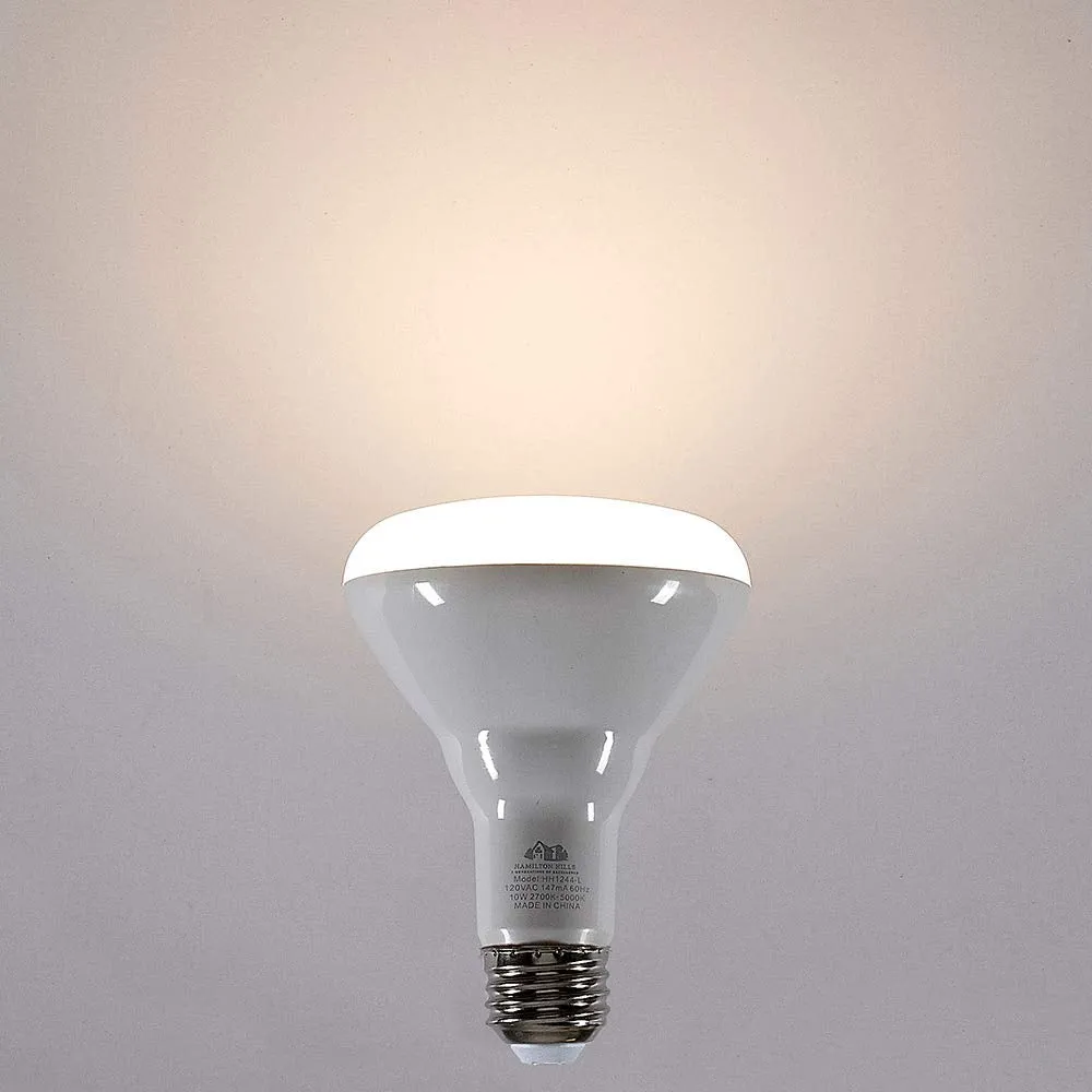 Hamilton Hills LED Smart Bulb - Smart Home Certified Standard Universal BR30 E26 Dimmable