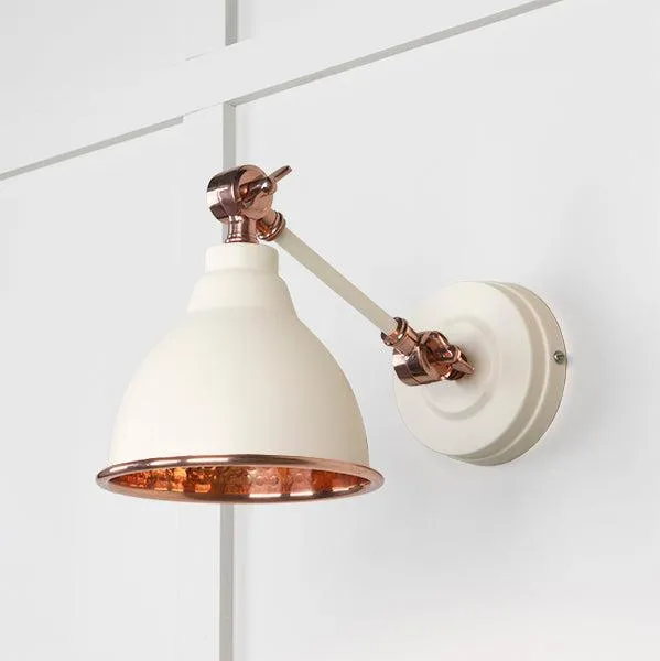 Hammered Copper Brindley Wall Light in Teasel | From The Anvil