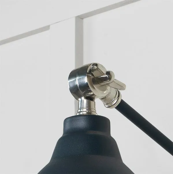 Hammered Nickel Brindley Wall Light in Soot | From The Anvil