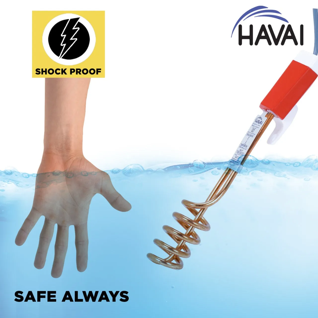 HAVAI Immersion Rod - Copper, 1500 W