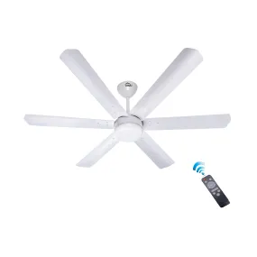 HAVAI Spinel BLDC Ceiling Fan 35W, 1200mm Blade with Remote - Pearl White,0.5W LED Light