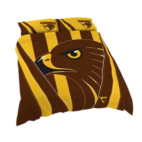 Hawthorn Hawks Doona Duvet Cover Pillow Case Set