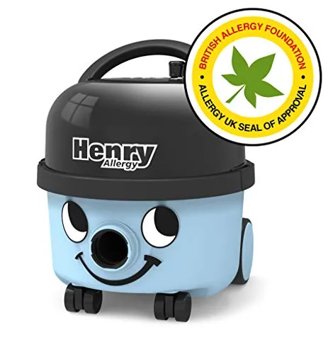 Henry Allergy HVA 160-11 Bagged Cylinder Vacuum Cleaner, Summer Blue (New)