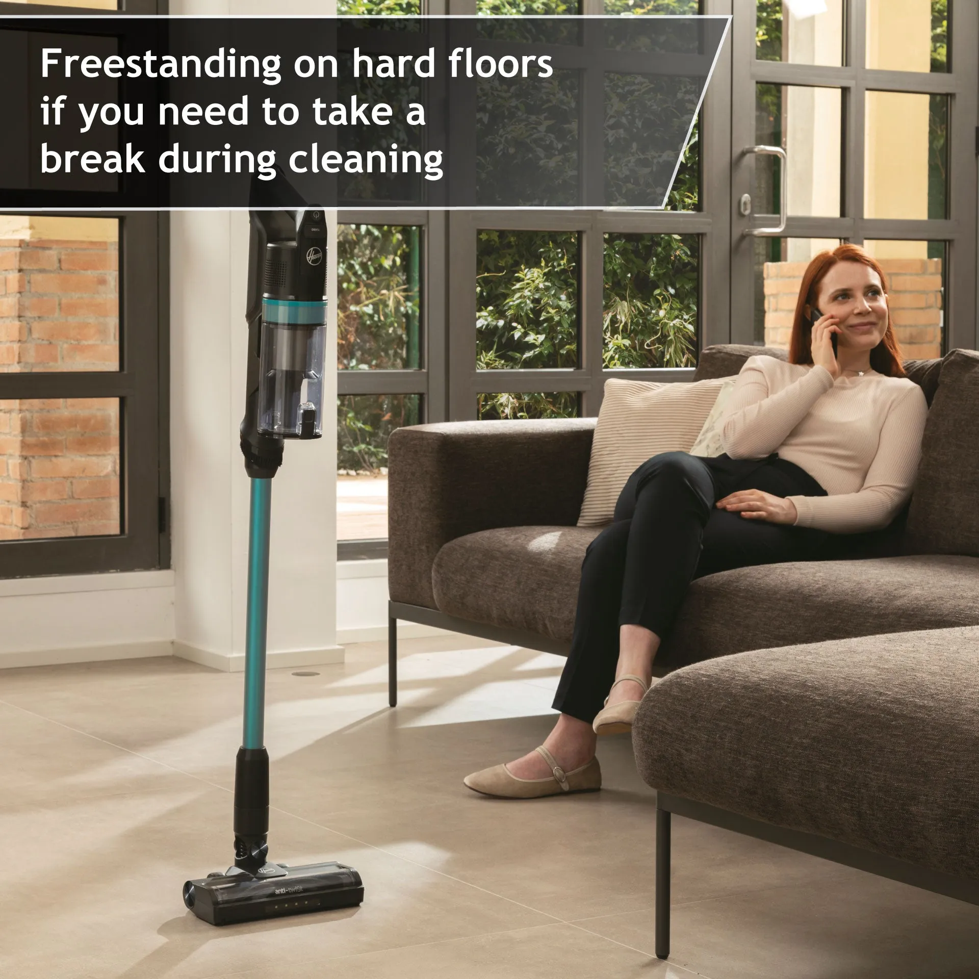 Hoover Cordless Vacuum Cleaner with Anti Hair Wrap, Turquoise - HF1  Pet