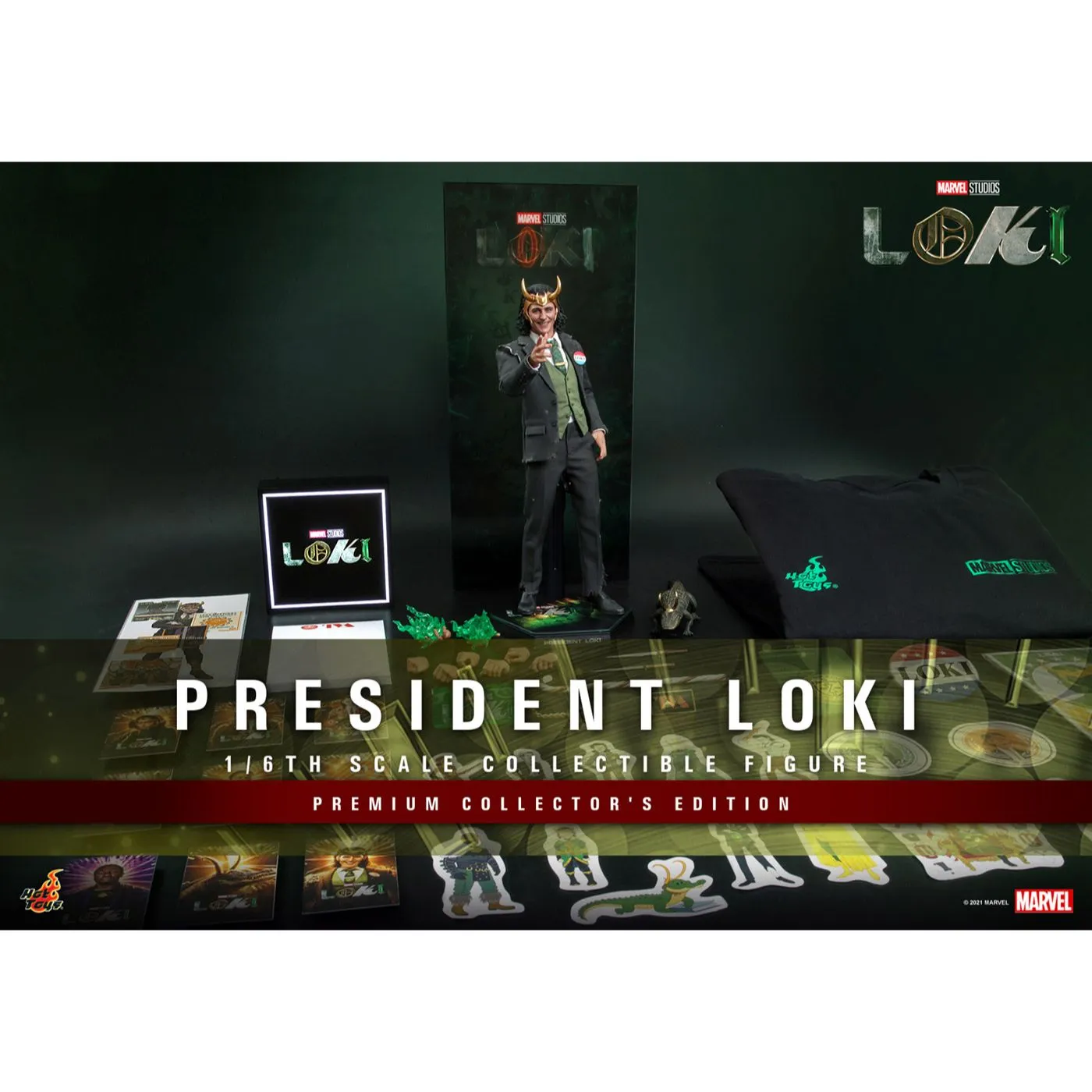 Hot Toys Marvel 1/6 Scale Figure President Loki Premium Collector's Edition