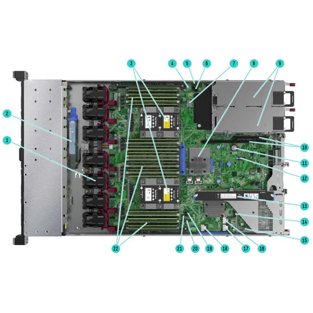 HPE ProLiant DL360 Gen10 Premium 10 NVMe NC Rack Server Chassis | P19767-B21